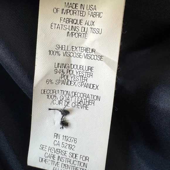 795$ HELMUT LANG Perma COMB DUSTY Sapphire JACQUARD Jacket GOAT LEATHER - Picture 15 of 16